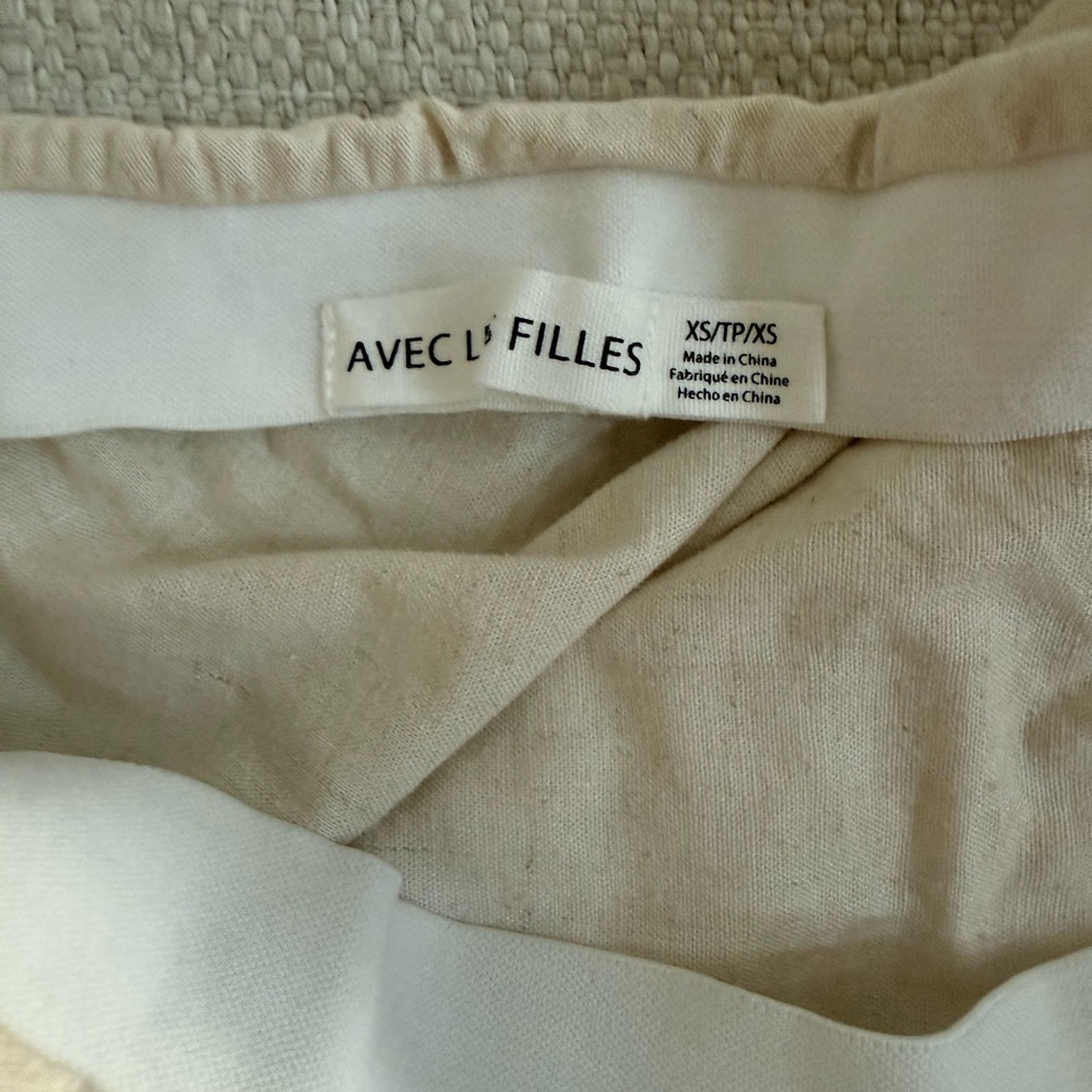 Avec Les Filles Cream Two-Piece Bow-Back Maxi Dress - Picture 6 of 8